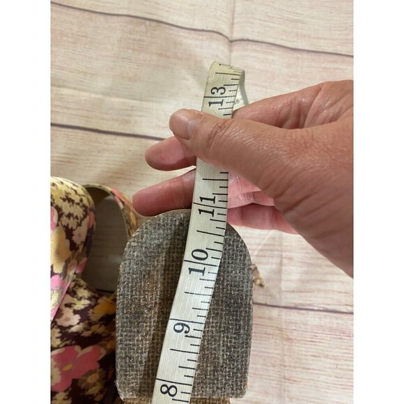 Free People Women's Ditsy Floral Slingback Bohemian Wedges - 40 (US 9) - Picture 12 of 14